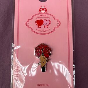 Jellycat Enamel Pin 2026 Amuseables ROSE BOUQUET Perks Exclusive NWT